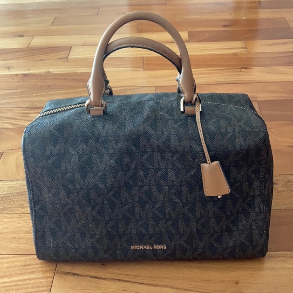 Large Michael Kors Leather Kirby Satchel